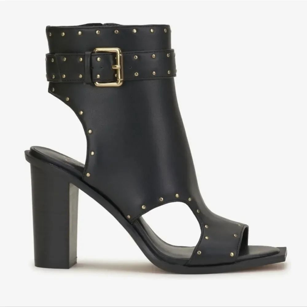 BRAND NEW JESSICA SIMPSON WOMEN'S ROCHHA OPEN TOE BOOTIE MID CALF BOOT G1